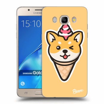Picasee silikónový prehľadný obal pre Samsung Galaxy J5 2016 J510F - Ice Cream Shiba