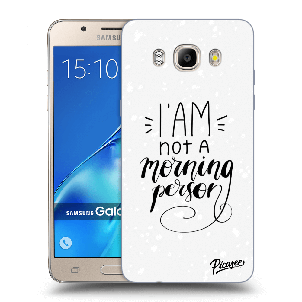 Picasee silikónový prehľadný obal pre Samsung Galaxy J5 2016 J510F - I am not a morning person
