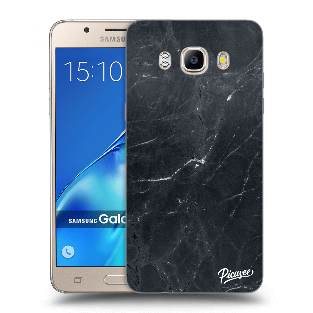 Picasee silikónový prehľadný obal pre Samsung Galaxy J5 2016 J510F - Black marble