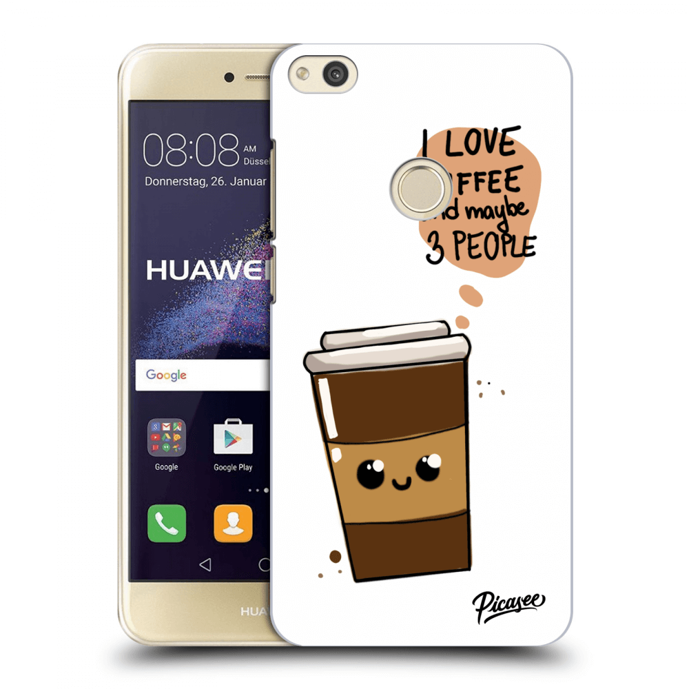 Picasee silikónový prehľadný obal pre Huawei P9 Lite 2017 - Cute coffee