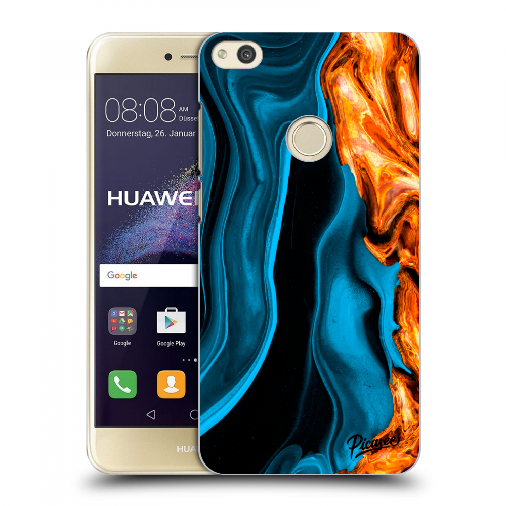 Picasee silikónový prehľadný obal pre Huawei P9 Lite 2017 - Gold blue