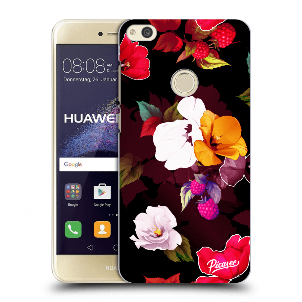 Picasee silikónový prehľadný obal pre Huawei P9 Lite 2017 - Flowers and Berries