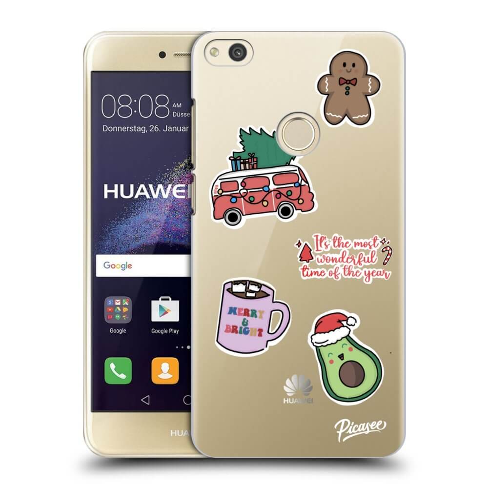 Picasee silikónový prehľadný obal pre Huawei P9 Lite 2017 - Christmas Stickers