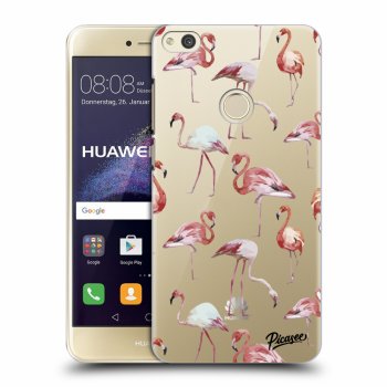 Picasee silikónový prehľadný obal pre Huawei P9 Lite 2017 - Flamingos