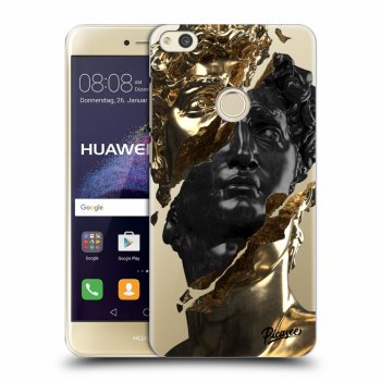 Picasee silikónový prehľadný obal pre Huawei P9 Lite 2017 - Gold - Black