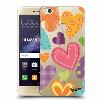 Picasee silikónový prehľadný obal pre Huawei P9 Lite 2017 - Colored heart