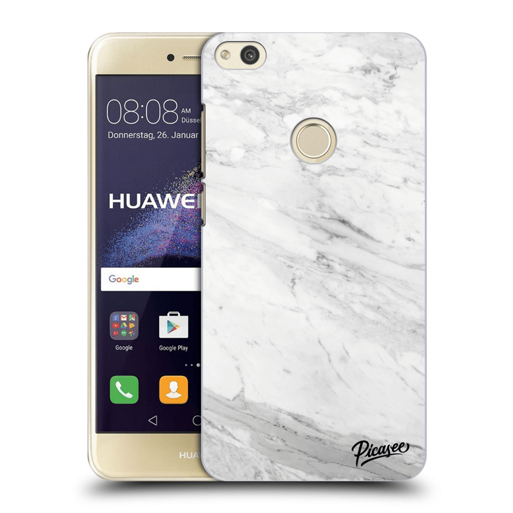 Picasee silikónový prehľadný obal pre Huawei P9 Lite 2017 - White marble