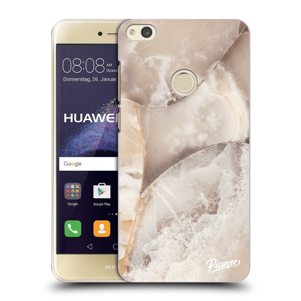 Picasee silikónový prehľadný obal pre Huawei P9 Lite 2017 - Cream marble