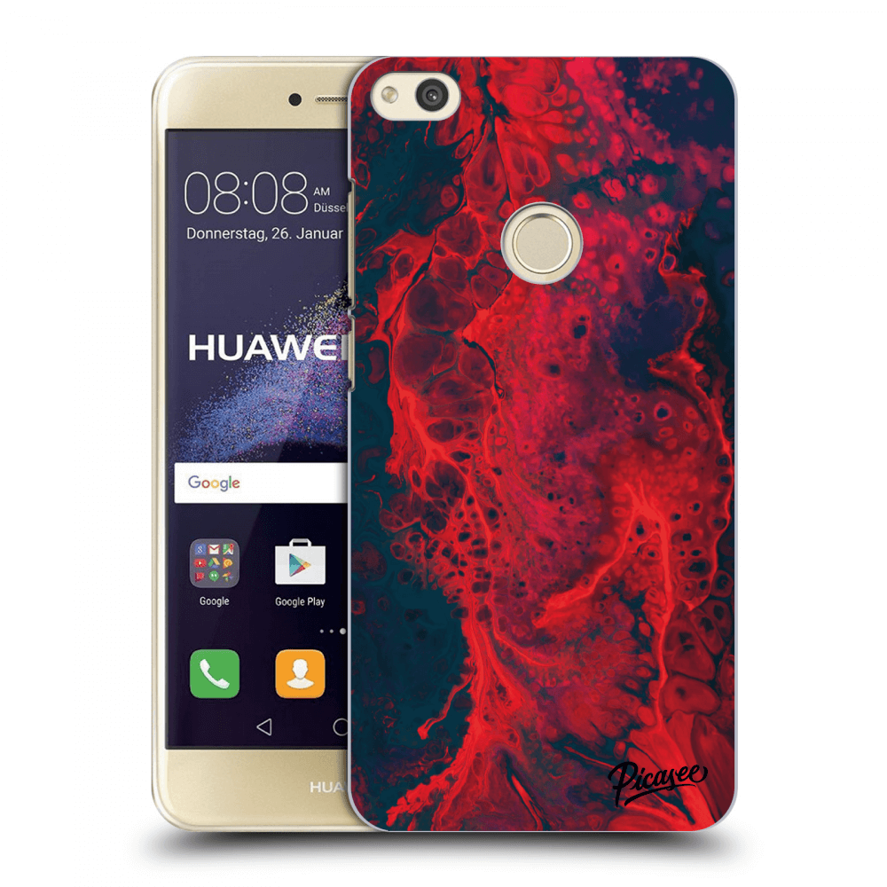 Picasee silikónový prehľadný obal pre Huawei P9 Lite 2017 - Organic red