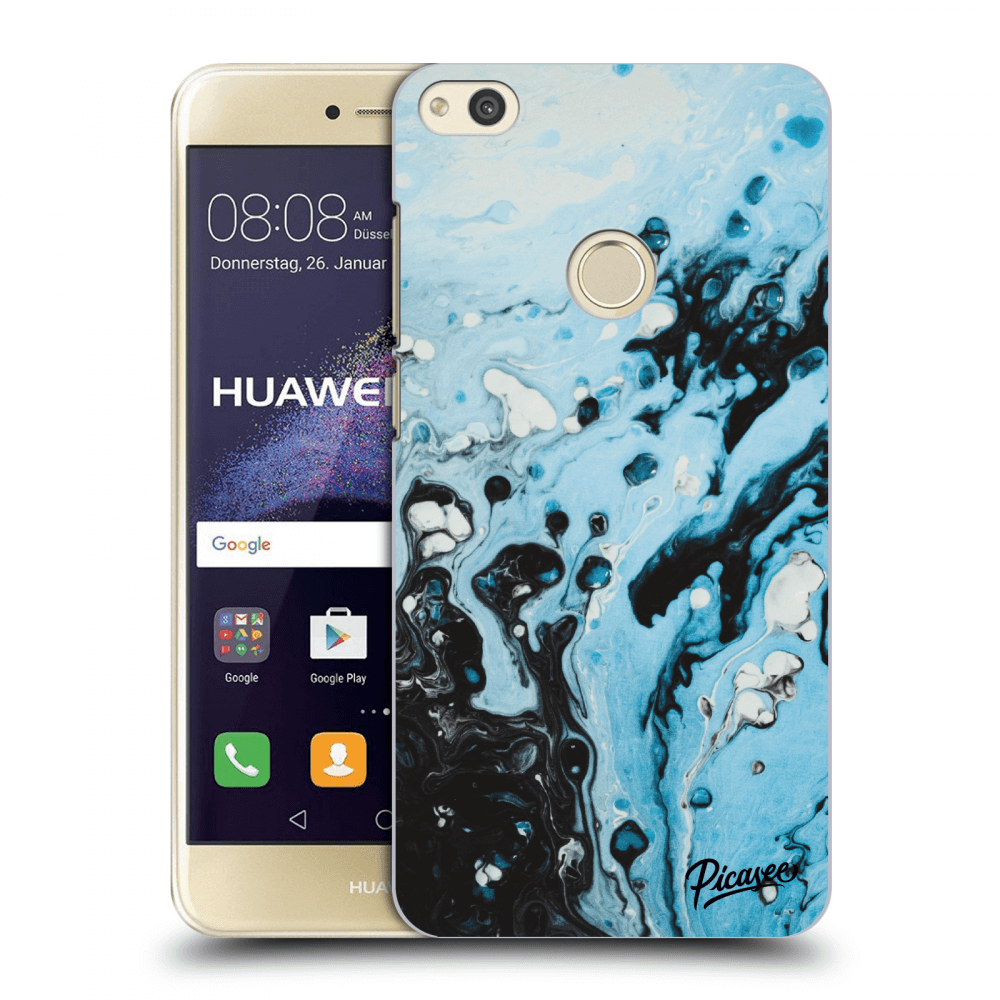 Picasee silikónový prehľadný obal pre Huawei P9 Lite 2017 - Organic blue