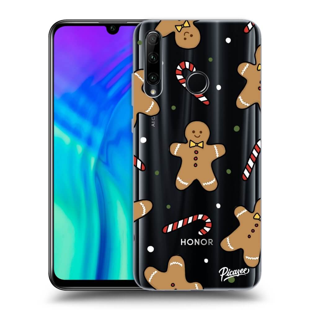 Picasee silikónový prehľadný obal pre Honor 20 Lite - Gingerbread