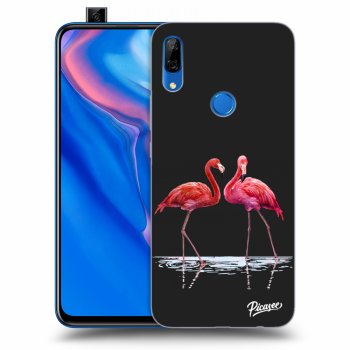 Picasee silikónový čierny obal pre Huawei P Smart Z - Flamingos couple