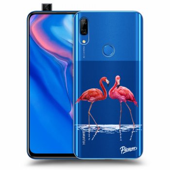 Picasee silikónový prehľadný obal pre Huawei P Smart Z - Flamingos couple