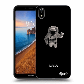 Picasee silikónový čierny obal pre Xiaomi Redmi 7A - Astronaut Minimal