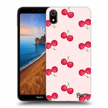 Picasee silikónový čierny obal pre Xiaomi Redmi 7A - Cherries