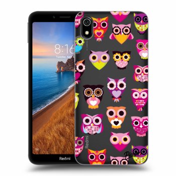 Picasee silikónový prehľadný obal pre Xiaomi Redmi 7A - Owls