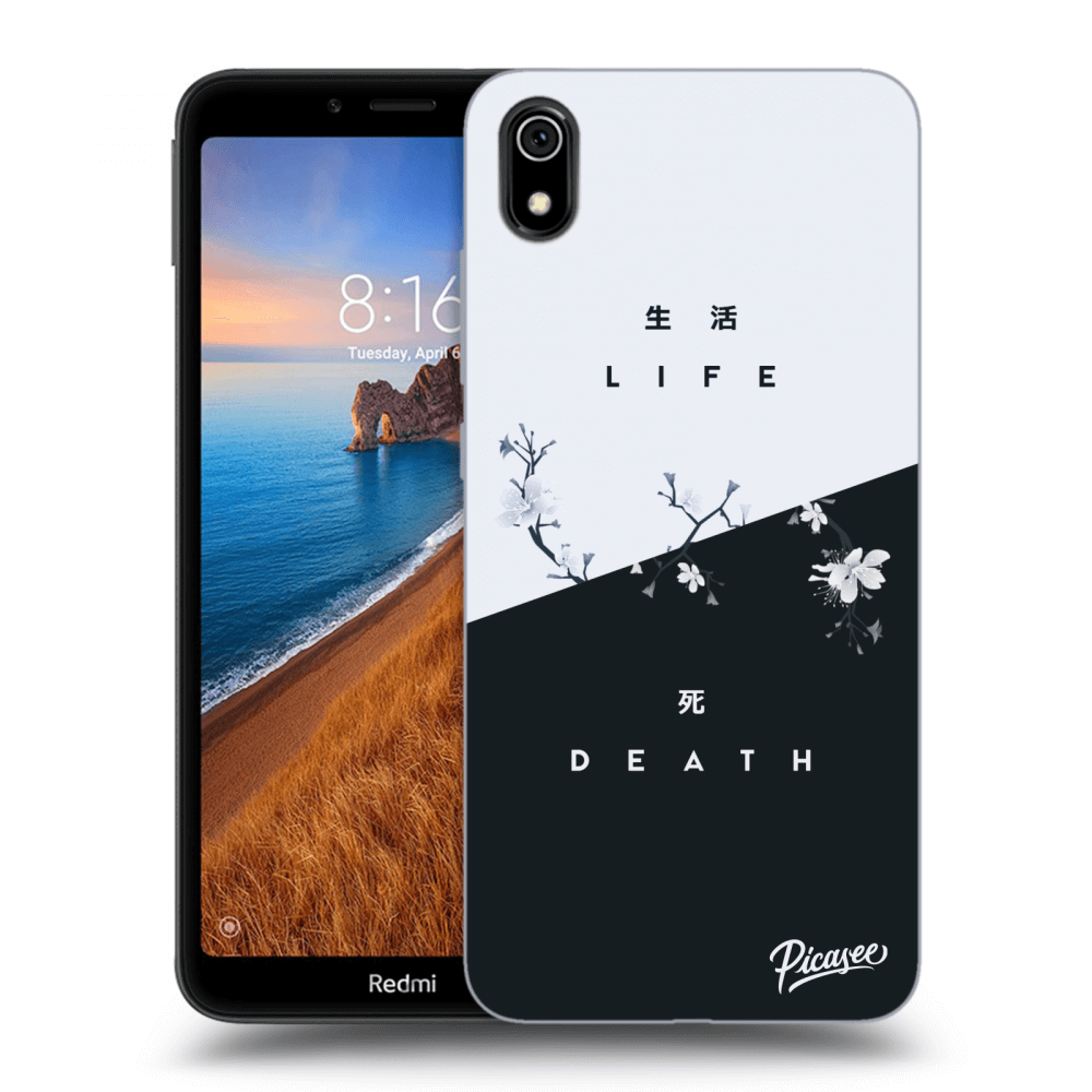 Picasee silikónový čierny obal pre Xiaomi Redmi 7A - Life - Death