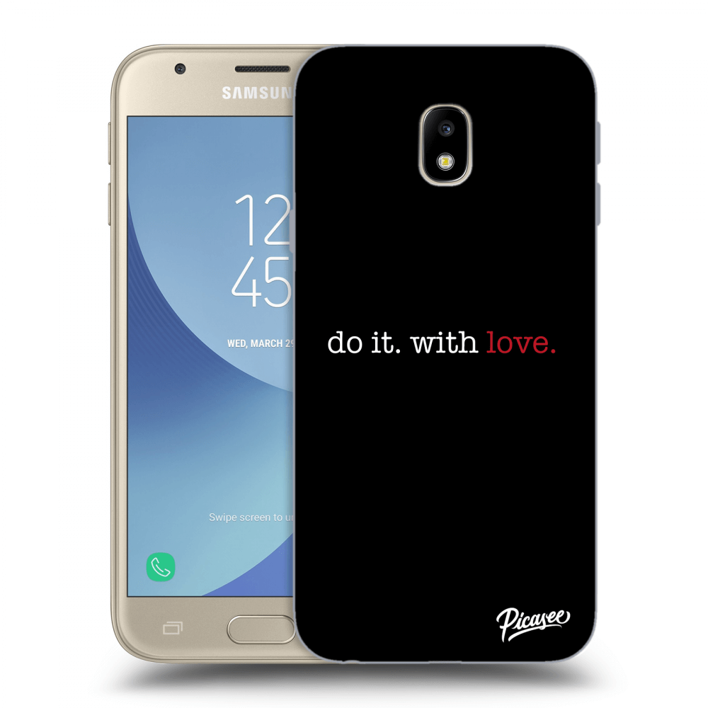Picasee silikónový čierny obal pre Samsung Galaxy J3 2017 J330F - Do it. With love.