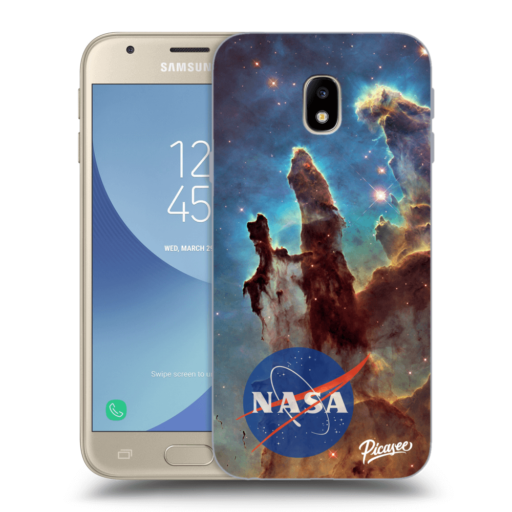 Picasee silikónový prehľadný obal pre Samsung Galaxy J3 2017 J330F - Eagle Nebula