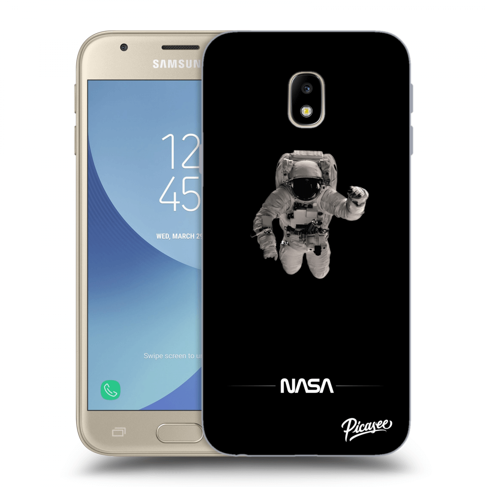 Picasee silikónový prehľadný obal pre Samsung Galaxy J3 2017 J330F - Astronaut Minimal