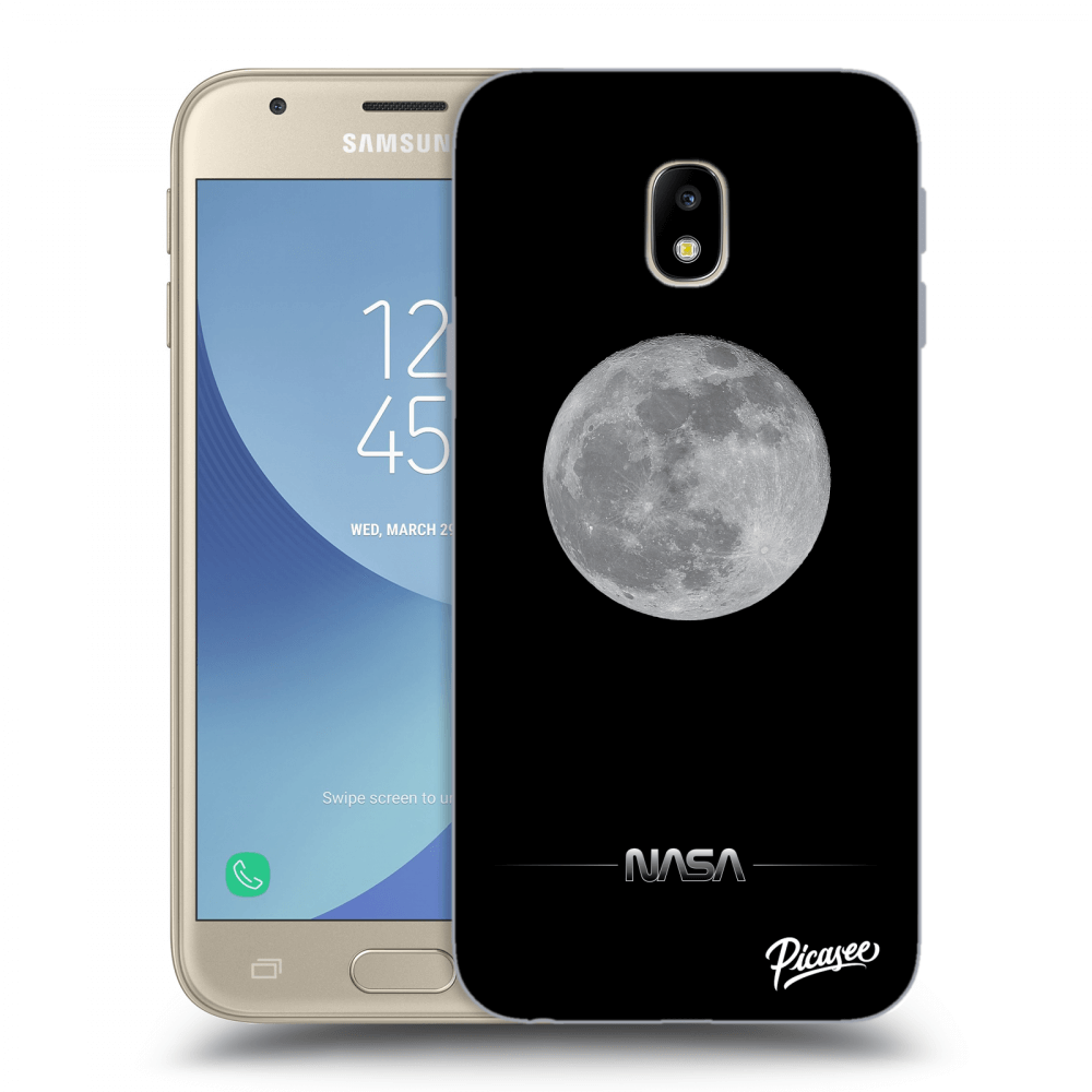 Picasee silikónový prehľadný obal pre Samsung Galaxy J3 2017 J330F - Moon Minimal