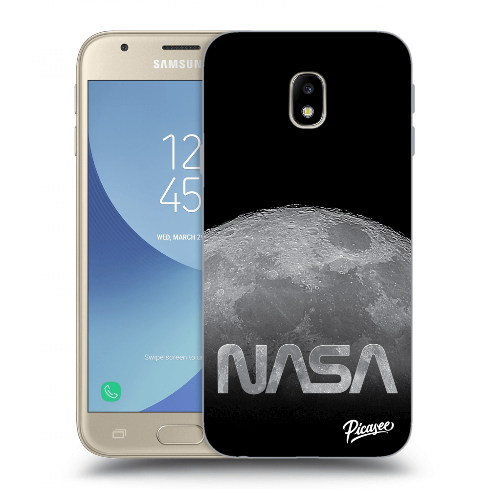 Picasee silikónový prehľadný obal pre Samsung Galaxy J3 2017 J330F - Moon Cut