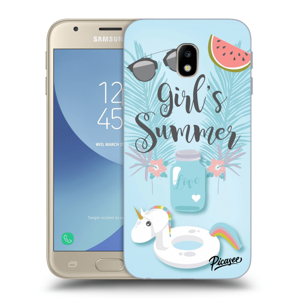 Picasee silikónový prehľadný obal pre Samsung Galaxy J3 2017 J330F - Girls Summer