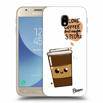 Picasee silikónový čierny obal pre Samsung Galaxy J3 2017 J330F - Cute coffee