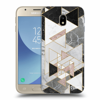 Picasee silikónový prehľadný obal pre Samsung Galaxy J3 2017 J330F - Light geometry