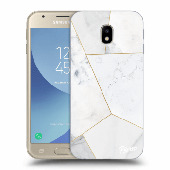 Obal pre Samsung Galaxy J3 2017 J330F - White tile