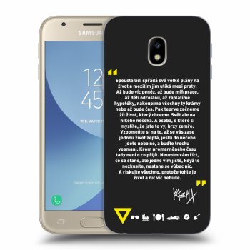 Picasee silikónový čierny obal pre Samsung Galaxy J3 2017 J330F - Kazma - BUĎTE TROCHU YESMANI