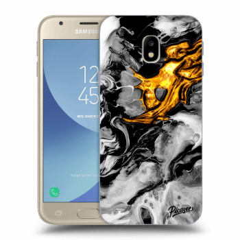Obal pre Samsung Galaxy J3 2017 J330F - Black Gold 2