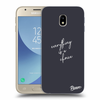 Picasee silikónový prehľadný obal pre Samsung Galaxy J3 2017 J330F - Everything is a choice