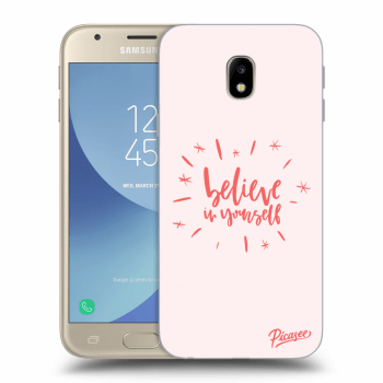 Picasee silikónový prehľadný obal pre Samsung Galaxy J3 2017 J330F - Believe in yourself