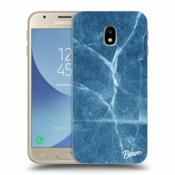 Picasee silikónový čierny obal pre Samsung Galaxy J3 2017 J330F - Blue marble