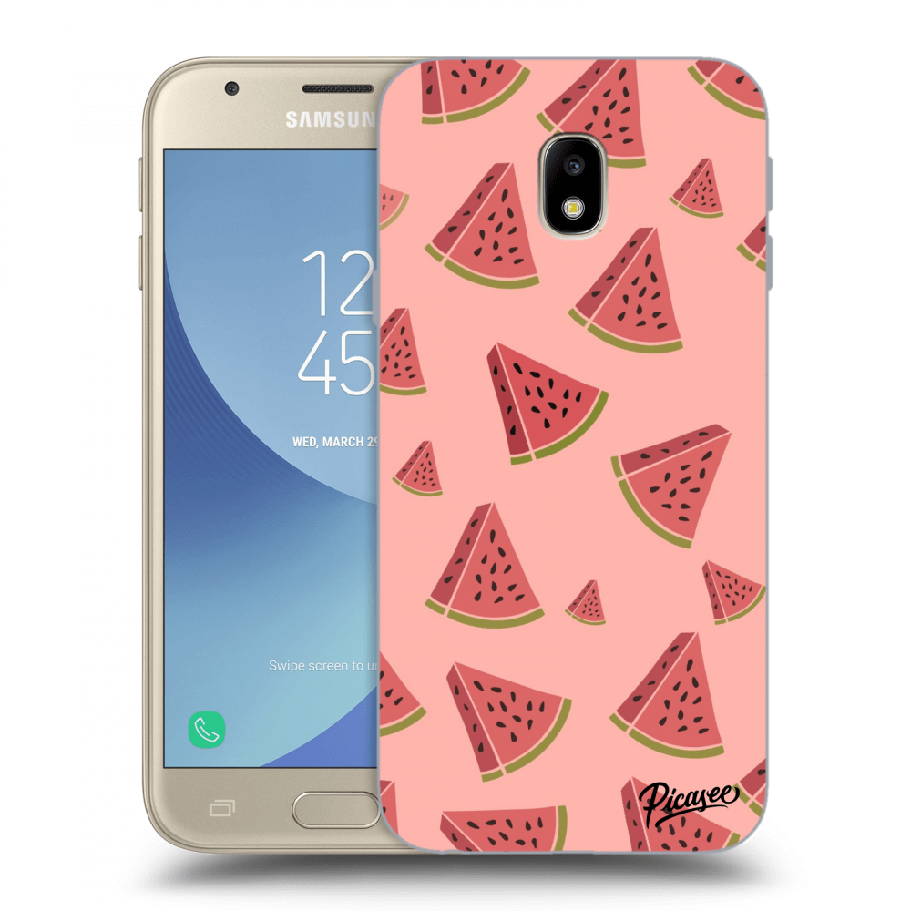 Picasee silikónový prehľadný obal pre Samsung Galaxy J3 2017 J330F - Watermelon