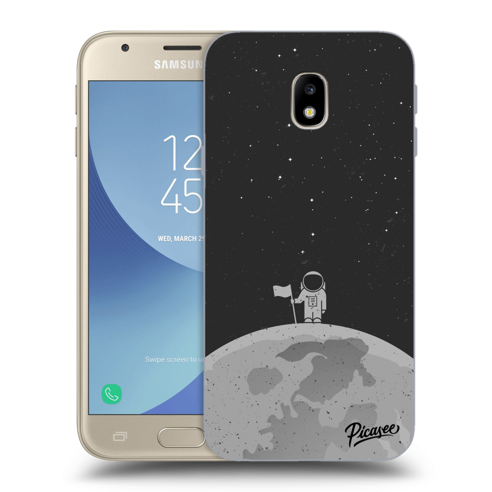 Picasee silikónový čierny obal pre Samsung Galaxy J3 2017 J330F - Astronaut