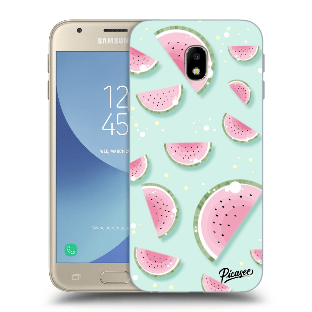 Picasee silikónový prehľadný obal pre Samsung Galaxy J3 2017 J330F - Watermelon 2