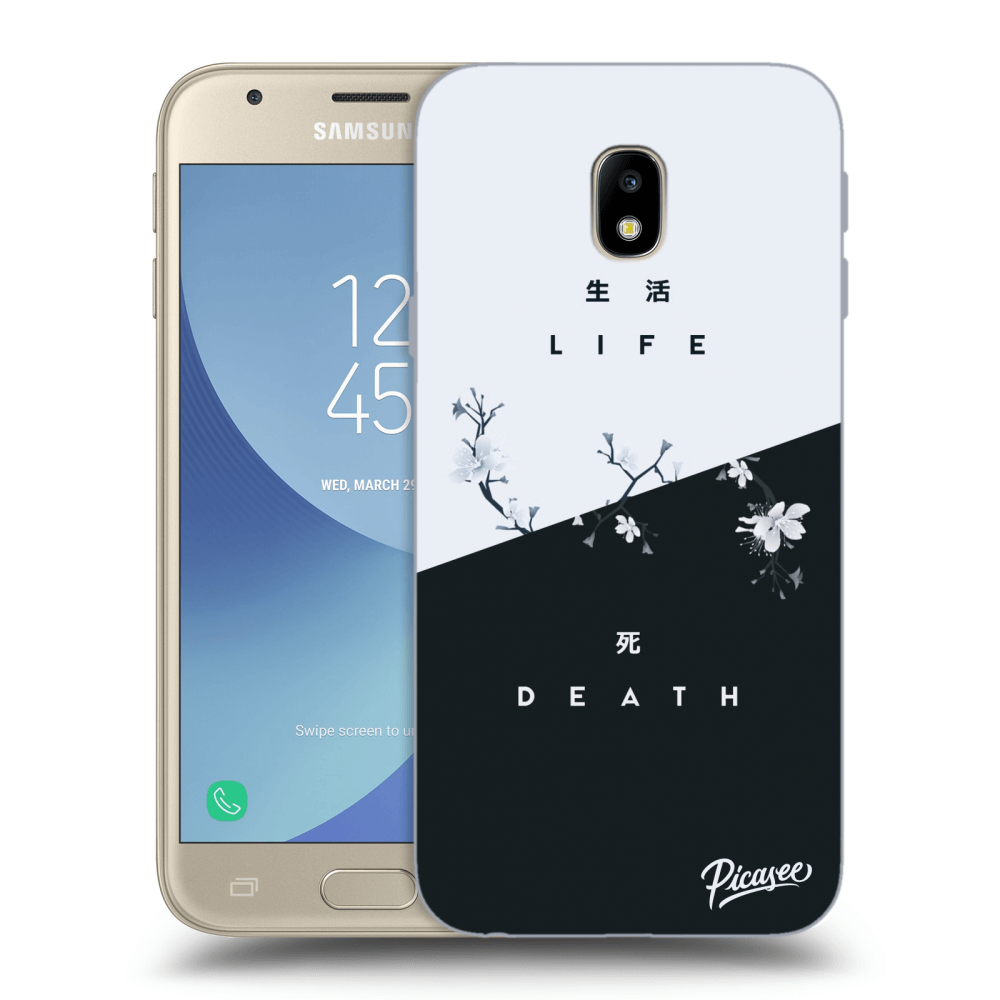 Picasee silikónový čierny obal pre Samsung Galaxy J3 2017 J330F - Life - Death