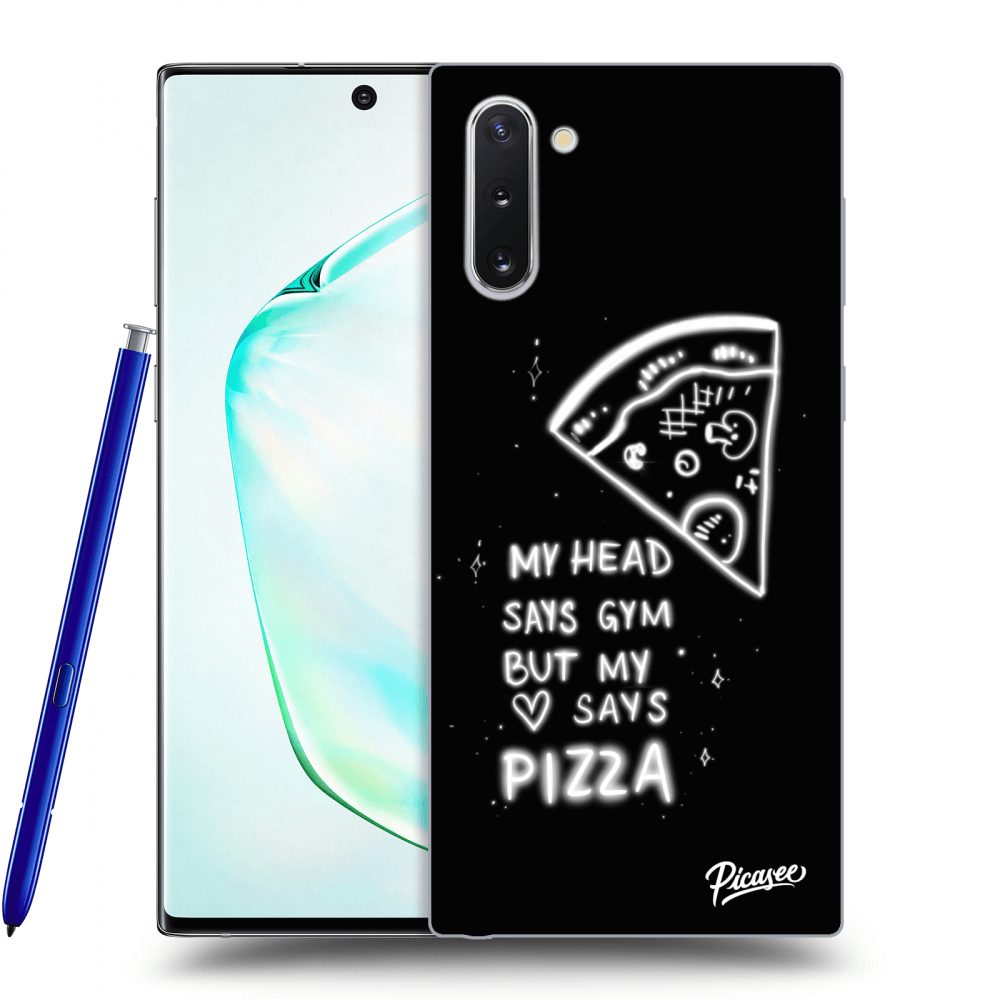 Picasee silikónový čierny obal pre Samsung Galaxy Note 10 N970F - Pizza