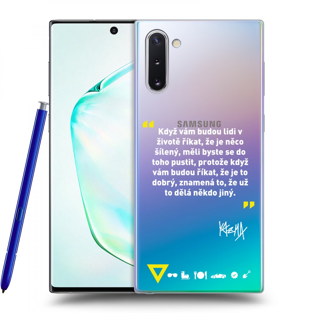 Picasee silikónový prehľadný obal pre Samsung Galaxy Note 10 N970F - Kazma - MĚLI BYSTE SE DO TOHO PUSTIT