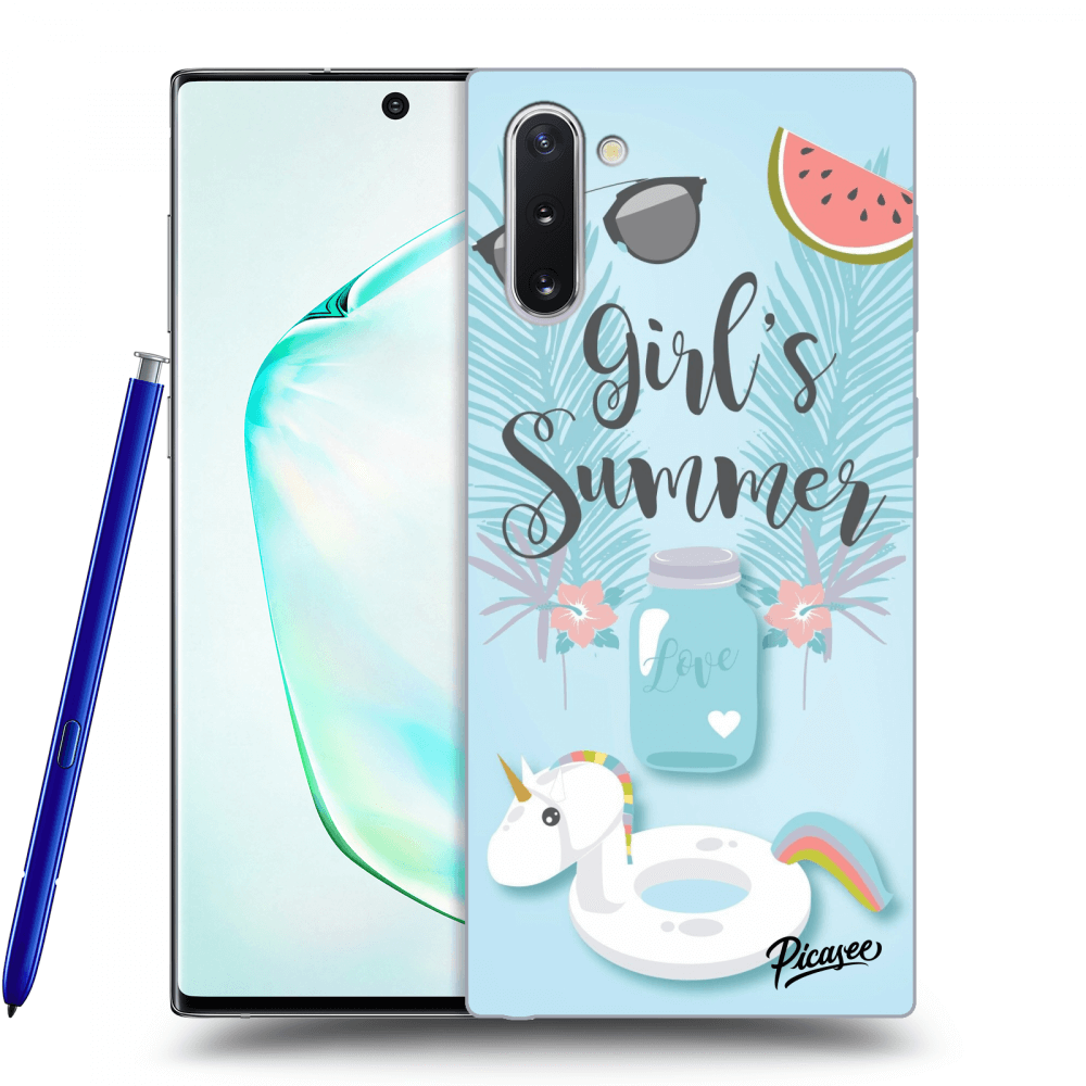 Picasee silikónový čierny obal pre Samsung Galaxy Note 10 N970F - Girls Summer