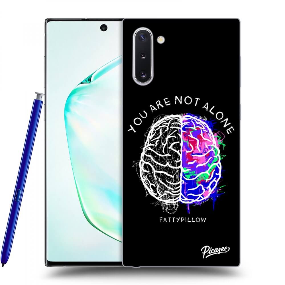 Picasee silikónový čierny obal pre Samsung Galaxy Note 10 N970F - Brain - White
