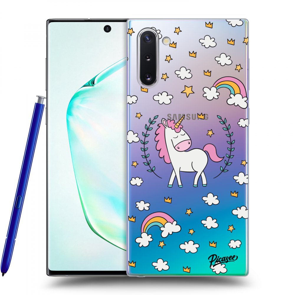 Picasee silikónový prehľadný obal pre Samsung Galaxy Note 10 N970F - Unicorn star heaven