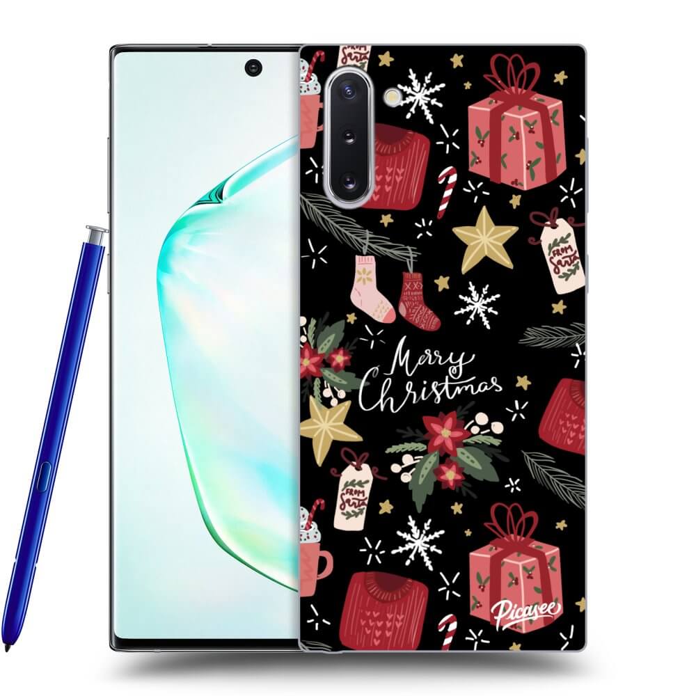 Silikónový čierny Obal Pre Samsung Galaxy Note 10 N970F - Christmas