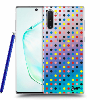 Picasee silikónový prehľadný obal pre Samsung Galaxy Note 10 N970F - Colorful dots