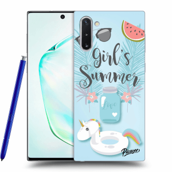 Picasee silikónový čierny obal pre Samsung Galaxy Note 10 N970F - Girls Summer