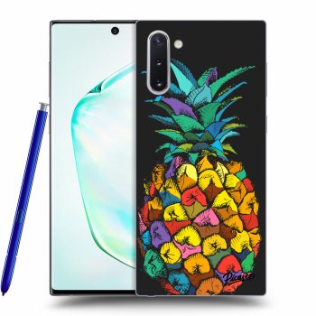 Picasee silikónový čierny obal pre Samsung Galaxy Note 10 N970F - Pineapple