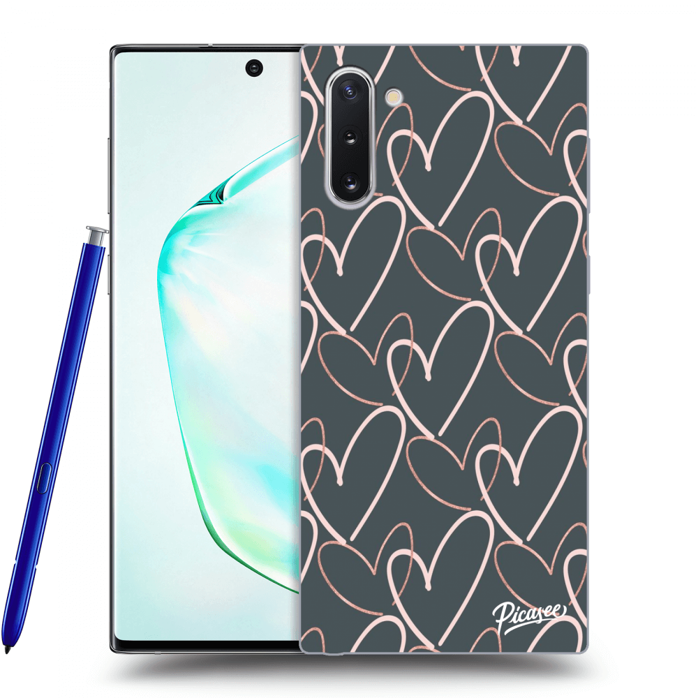 Picasee silikónový prehľadný obal pre Samsung Galaxy Note 10 N970F - Lots of love