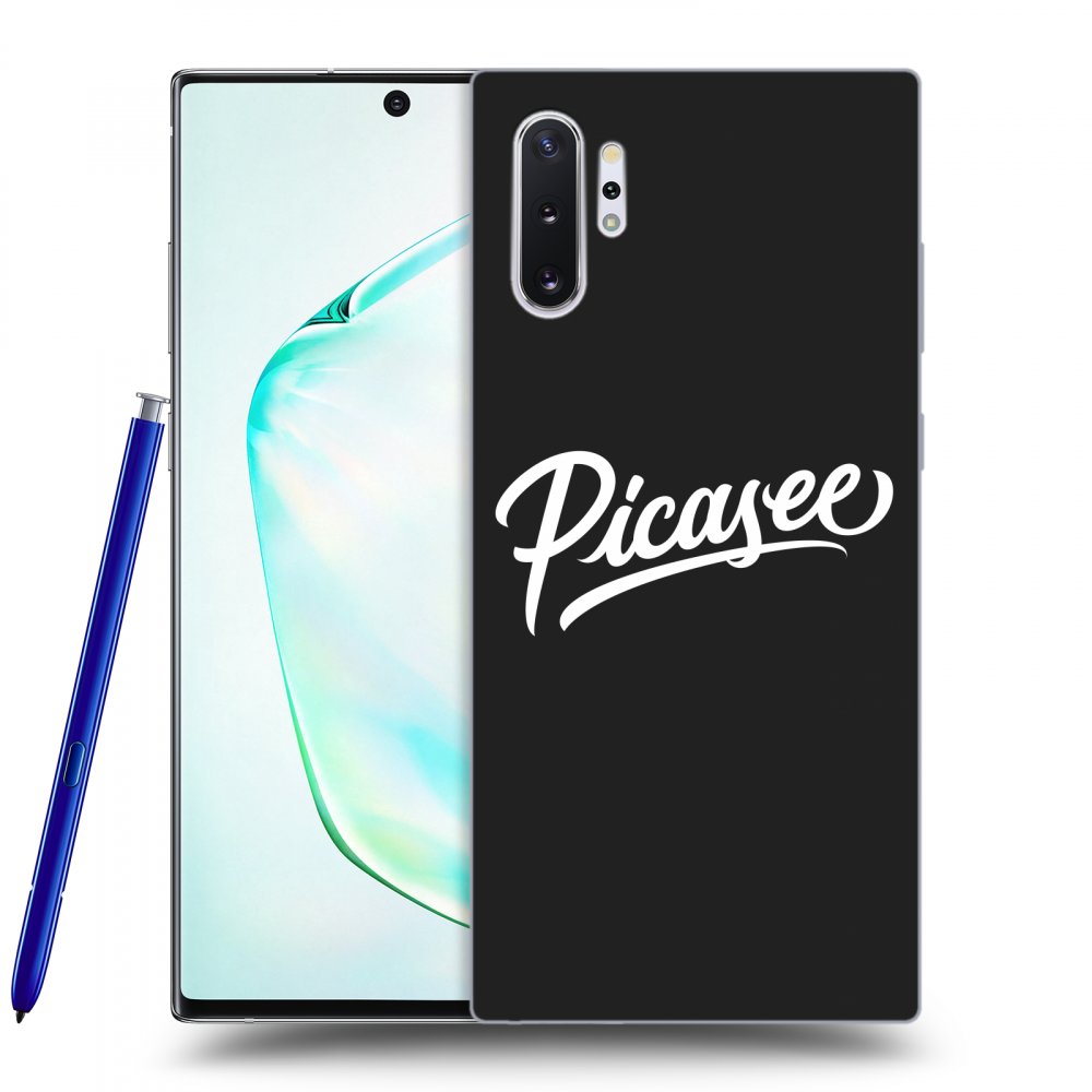 Picasee silikónový čierny obal pre Samsung Galaxy Note 10+ N975F - Picasee - old logo - white